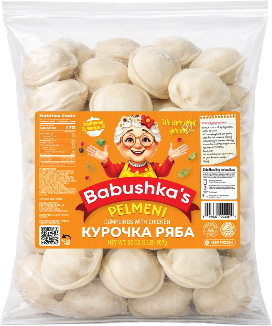 Babushka's Chicken Regular pelmeni, 2 lb (907 g)