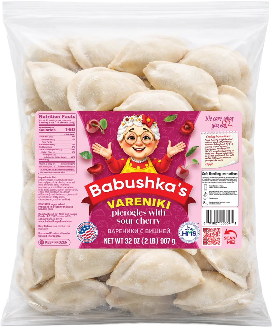 Babushka's Sour cherry Vareniki, 2 lb (907 g)