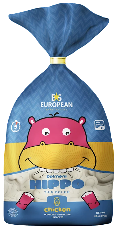 European Specialties Hippo — chicken Regular pelmeni, 1.75 lb (795 g)