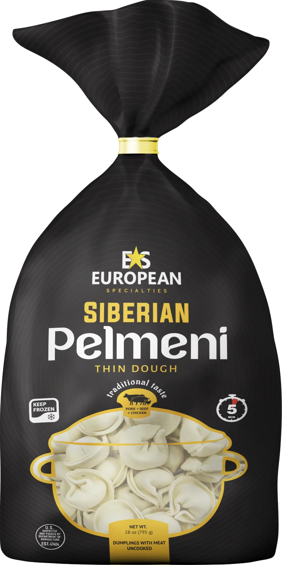 European Specialties Siberian Regular pelmeni, 1.75 lb (795 g)