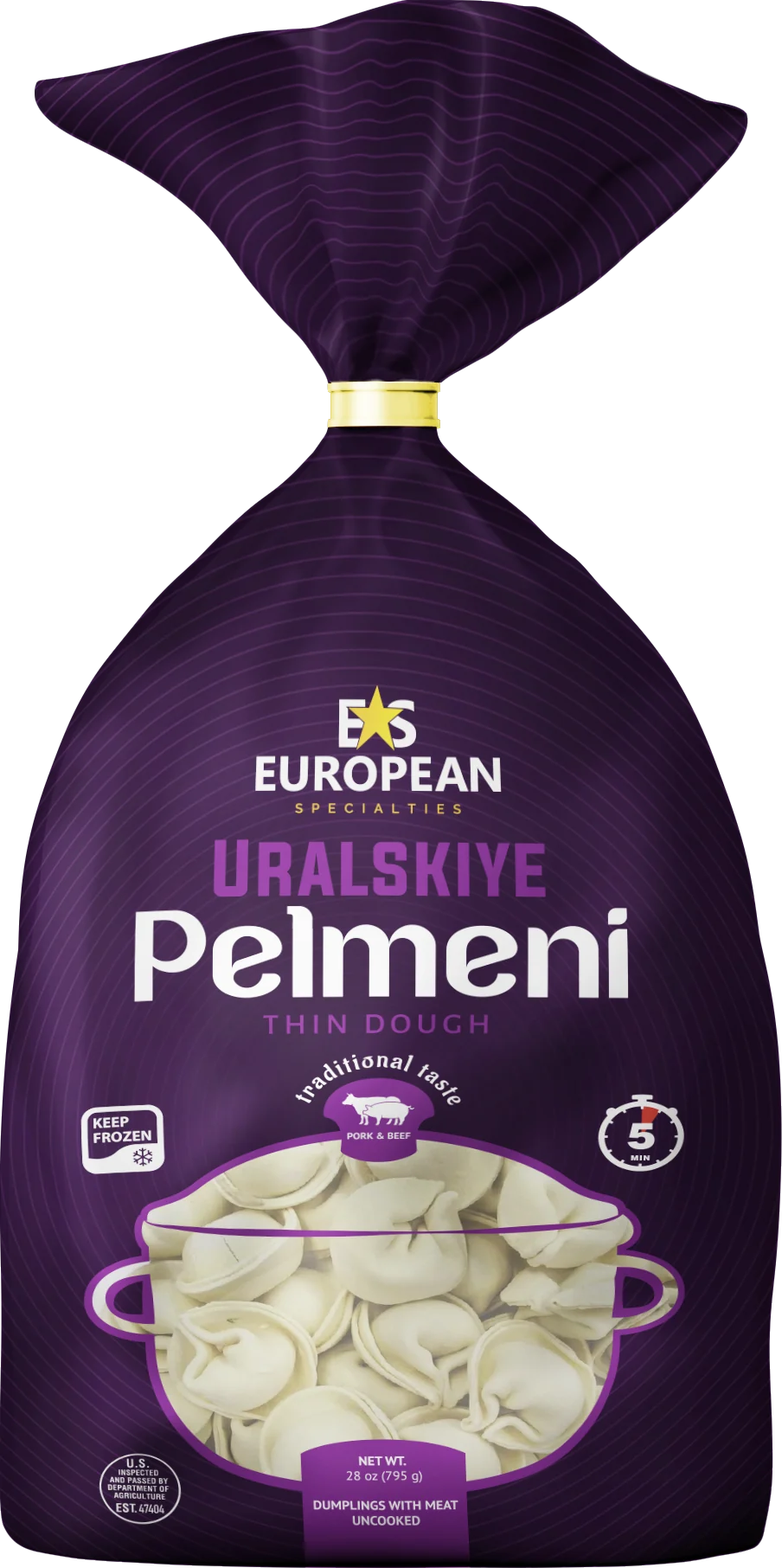 European Specialties Uralskiye Regular pelmeni, 1.75 lb (795 g)