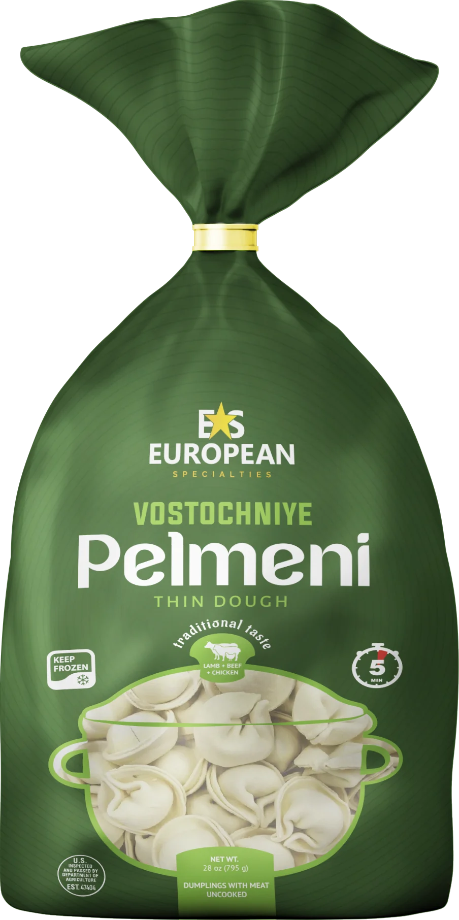 European Specialties Vostochniye Regular pelmeni, 1.75 lb (795 g)